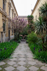 Walking in old central part of world heritage city Granada, Andalusia, Spain