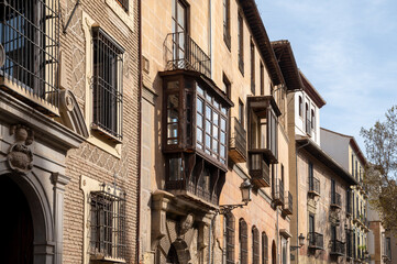 Fototapeta premium Walking in old central part of world heritage city Granada, Andalusia, Spain
