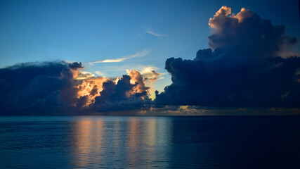 Stormy sunrise over the Atlantic in Florida