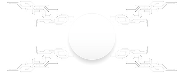Grey white Abstract technology background, Hi tech digital connect, communication, high technology concept, science, technology background