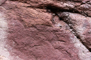 Colorful Rock Layers. Stone texture and background. Abstract of stone. Uneven surface stone. Nature.