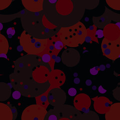 Vector seamless pattern with different circles.