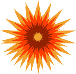 A bright shining star. Vector file.