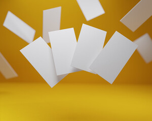 Side by side businesscard mockup template