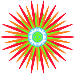 A bright shining star. Vector file for designs.