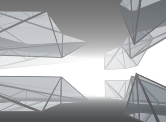 abstract architecture geometric background 