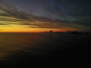 Fototapeta na wymiar Sunrise Over The Ocean