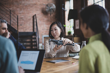 Team working on drone development