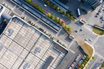 solar panels on factory rooftop