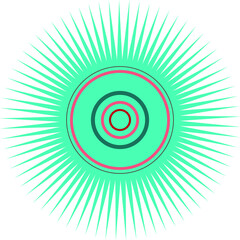 A bright shining star. Abstract composition. A vector file is useful for creating your designs.