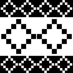 vintage square colourful fabric pattern

