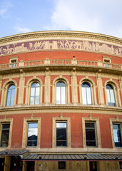 The Royal Albert Hall, Kensington, West London. The iconic London music venue is home to the popular Proms series of concerts.