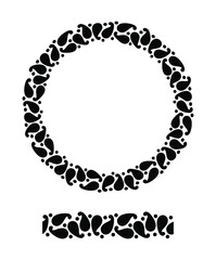 set of round frames pattern