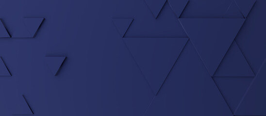 Abstract modern dark blue triangle background