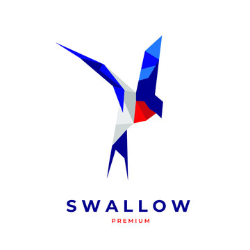 Logo illustration of a swallow that will jump to its destination