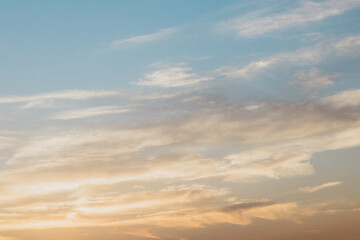 Obraz premium sky and clouds in dusk