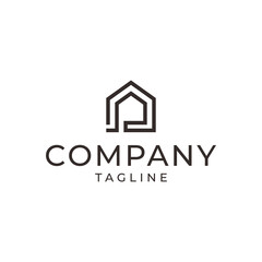P letter real estate logo design, alphabet P property, construction, business corporate, home sign icon