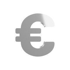 Fototapeta premium Euro money sign 3d rendering illustration