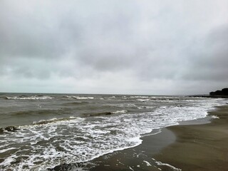 Lido di volano una giornata di burrasca