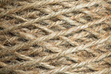 Natural rope texture,old rope texture,Macro rope texture,Hemp cord, jute twine texture background, Skein of jute twine close up