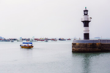 Lighthouse at Callao port, Lima district Callao, Peru