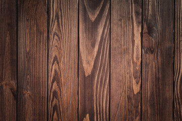 dark wooden background. natural wood with a prominent texture.