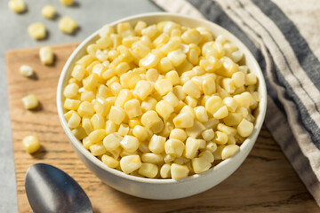 Organic Steamed White Sweetcorn Kernals