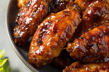 Homemade Asian Honey Garlic Chicken Wings