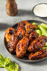 Homemade Asian Honey Garlic Chicken Wings