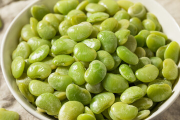 Organic Raw Steamed Green Lima Beans