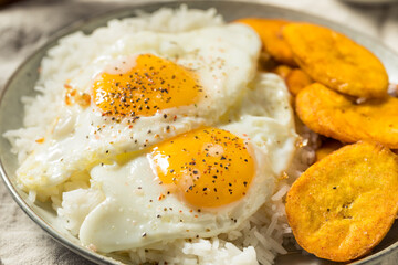 Homemade Cuban Arroz con Huevos