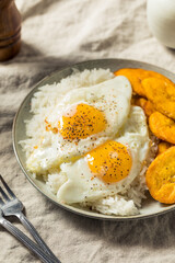 Homemade Cuban Arroz con Huevos
