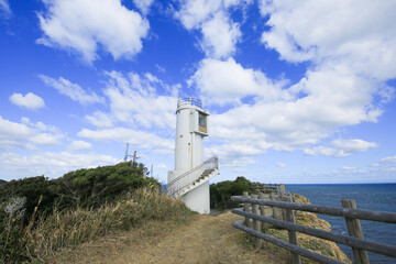 Fototapeta na wymiar 徳島県阿南市　蒲生田岬灯台