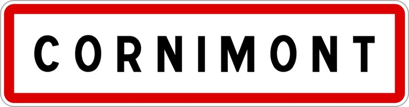 Panneau entr&eacute;e ville agglom&eacute;ration Cornimont / Town entrance sign Cornimont
