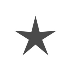 Star vector icon. Simple pictogram.