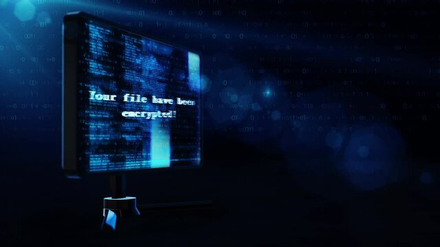 4K Your files Encrypted security, program code security interface Loop Animation. Cyber Technology Data Processing. Computer Programming. Cyber security hacker Crime Attack Error, Hacking Alert,