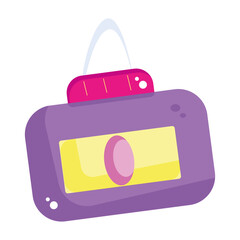 Isolated paint botte icon School supply Vector