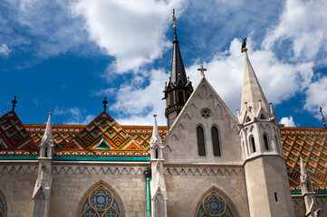 fairytale gingerbread roof of Matthias Church