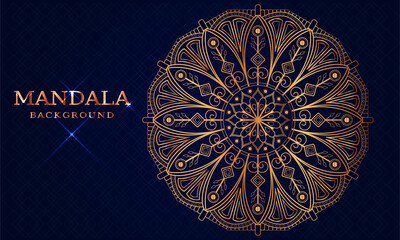 Luxury mandala background and golden arabesque pattern Arabic Islamic east style. decorative mandala for print, cover, poster, banner, brochure, and flyer, EPS 10
