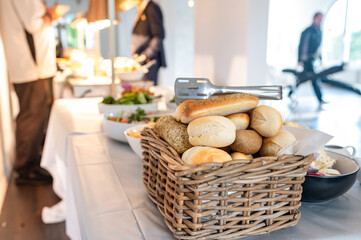 Bread rolls for serving in dinner