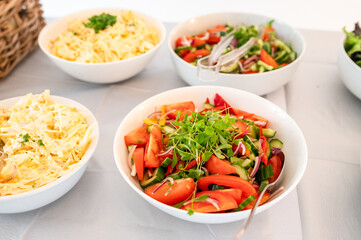 chopped salad for meal time