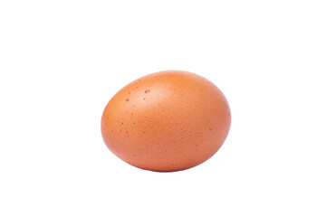 Close-up of egg isolated with clipping path.egg of hen