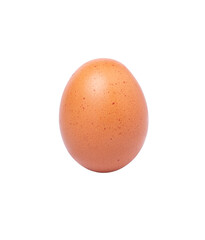 Close-up of egg isolated with clipping path.egg of hen
