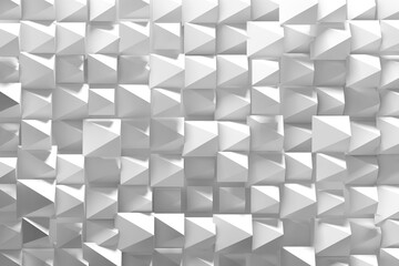 White background with geometric shapes