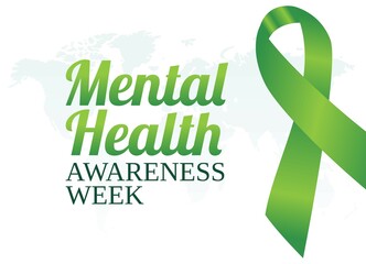 vector graphic of mental health awareness week good for mental health awareness week celebration. flat design. flyer design.flat illustration.