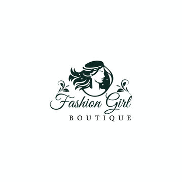 Smart Girl Logo Design Template 