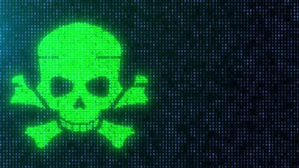 System Hacking detected device infected from virus on computer screen Animation. pixel with flicker software global network. Cyber security hacker. Error Security, Hacking Alert, Cyber Crime Attack - Powered by Adobe