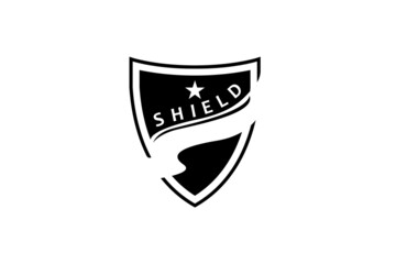 Shield logo template. Fit for gamer