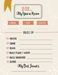 Year review Mini Card 