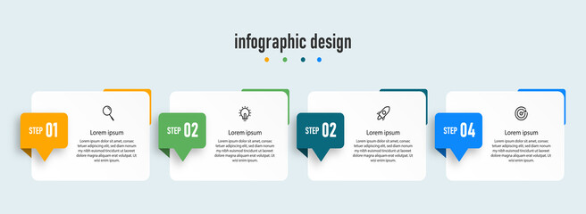 Infographic Business Templates Timeline Presentation Process Report Information Plan Strategy Progress Options
